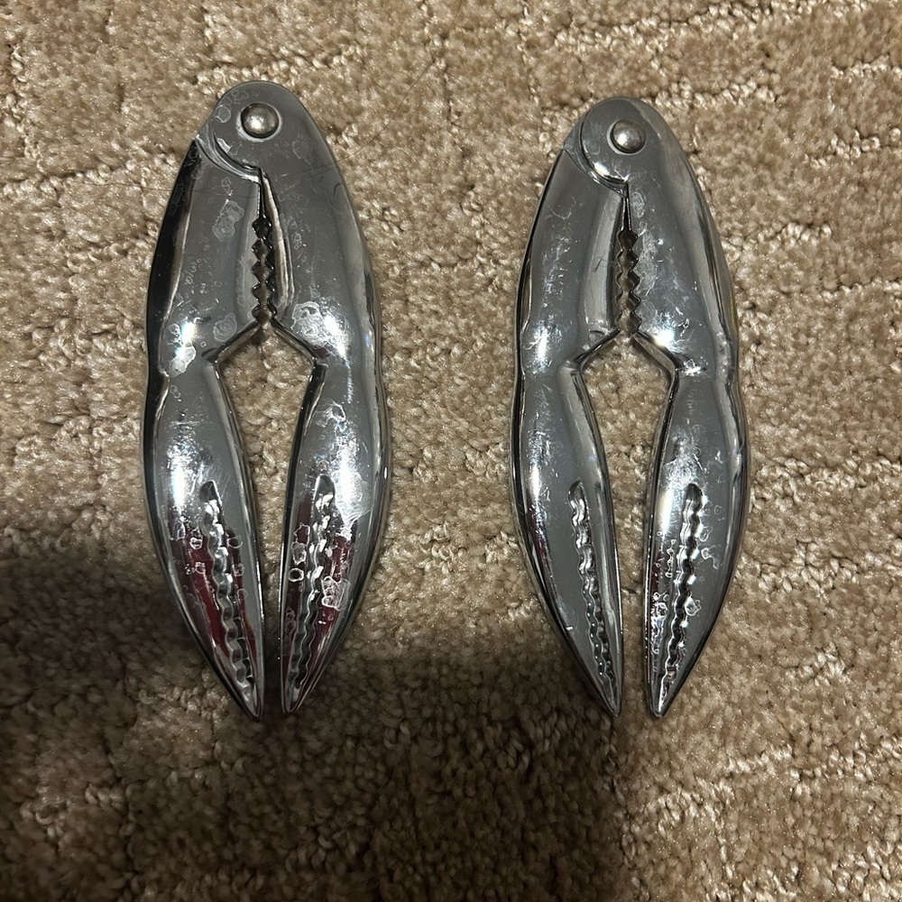 Lobster Claw Crab Crackers Stainless Steel Set Of 2